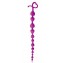 Фиолетовая анальная цепочка с ограничителем - 28 см. (цвет -фиолетовый) (106934) фото 1