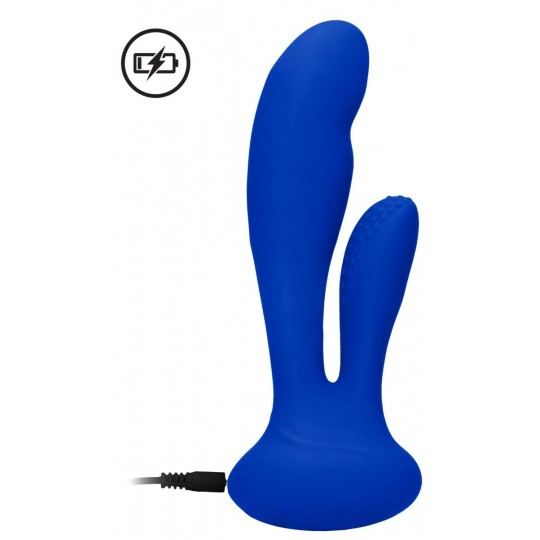 Синий вибратор G-Spot and Clitoral Vibrator Flair - 17,5 см. (цвет -синий) (107382) фото 2