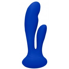 Синий вибратор G-Spot and Clitoral Vibrator Flair - 17,5 см. (цвет -синий) (107382)