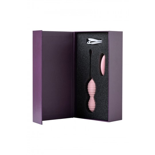 Нежно-розовые вагинальные шарики ZEFYR с пультом ДУ (цвет -нежно-розовый) (107441) фото 14