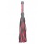 Черно-красная клеть с плетеной ручкой с ромбовидным узором - 45 см. (цвет -черный с красным) (107513) фото 3