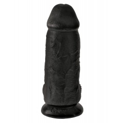 Черный фаллоимитатор на присоске Chubby - 22,9 см. (цвет -черный) (107570)