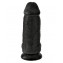 Черный фаллоимитатор на присоске Chubby - 22,9 см. (цвет -черный) (107570) фото 1