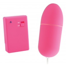 Розовое виброяйцо Remote Control Bullet с пультом ДУ (цвет -розовый) (107581)