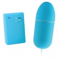 Голубое виброяйцо Remote Control Bullet с пультом ДУ (цвет -голубой) (107582)