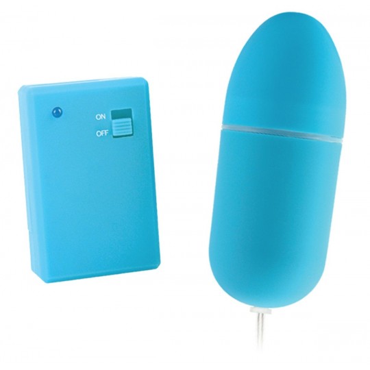 Голубое виброяйцо Remote Control Bullet с пультом ДУ (цвет -голубой) (107582) фото 1