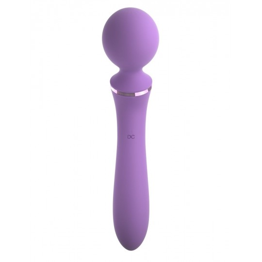 Фиолетовый двусторонний вибростимулятор Duo Wand Massage-Her - 19,6 см. (цвет -фиолетовый) (107600) фото 7