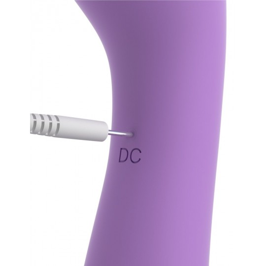 Фиолетовый двусторонний вибростимулятор Duo Wand Massage-Her - 19,6 см. (цвет -фиолетовый) (107600) фото 5