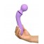 Фиолетовый двусторонний вибростимулятор Duo Wand Massage-Her - 19,6 см. (цвет -фиолетовый) (107600) фото 4