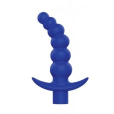 Синяя вибрирующая анальная елочка Sweet Toys - 10,8 см. (цвет -синий) (107750)