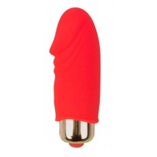 Красный вибромассажер Sweet Toys - 5,5 см. (цвет -красный) (107807)