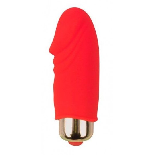 Красный вибромассажер Sweet Toys - 5,5 см. (цвет -красный) (107807) фото 1