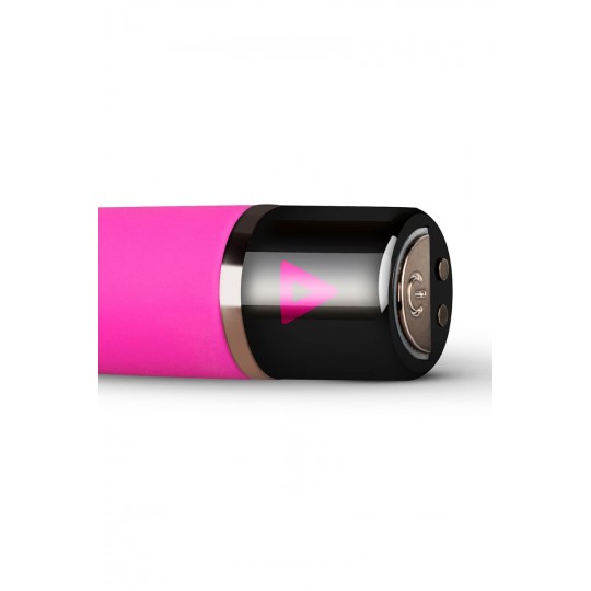 Розовый силиконовый мини-вибратор Lil Swirl - 10 см. (цвет -розовый) (107922) фото 5