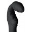 Черный безремневой страпон с вибрацией (цвет -черный) (108118) фото 4