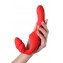 Красный безремневой страпон с вибрацией (цвет -красный) (108119) фото 10