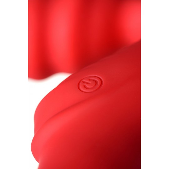 Красный безремневой страпон с вибрацией (цвет -красный) (108119) фото 7