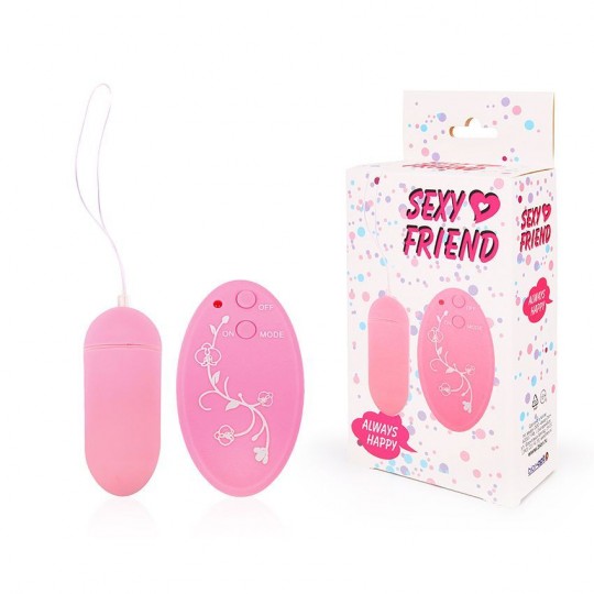 Розовое виброяйцо Sexy Friend с 10 режимами вибрации (цвет -розовый) (108187) фото 2