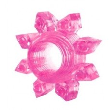 Розовое эрекционное кольцо Cockring star (цвет -розовый) (108349)
