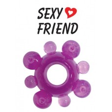 Фиолетовое эрекционное кольцо Sexy Friend  (цвет -фиолетовый) (108354)