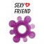 Фиолетовое эрекционное кольцо Sexy Friend  (цвет -фиолетовый) (108354) фото 1