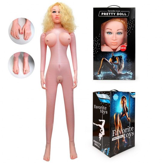 Секс-кукла с вибрацией Анжелика  (цвет -телесный) (108368) фото 3