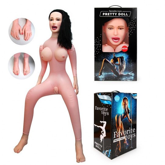 Секс-кукла с вибрацией Виктория (цвет -телесный) (108371) фото 2