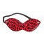 Красная маска на резиночке с леопардовыми пятнышками (цвет -красный) (108380) фото 1