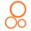 Набор из 3 эрекционных колец оранжевого цвета (цвет -оранжевый) (108464) фото 1
