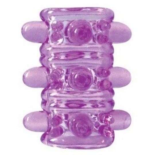 Открытая фиолетовая насадка на пенис Crystal Sleeve - 5,5 см. (цвет -фиолетовый) (108576) фото 1