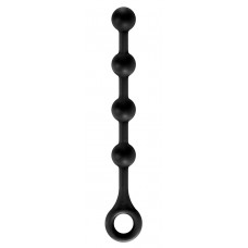 Черная цепочка анальных шариков  Soft Balls Jr. - 29 см. (цвет -черный) (108802)