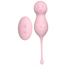 Нежно-розовые вагинальные шарики VAVA с пультом ДУ (цвет -нежно-розовый) (108868)