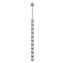 Серебристый уретральный плаг-елочка с шариком на конце - 15,6 см. (цвет -серебристый) (108914) фото 1