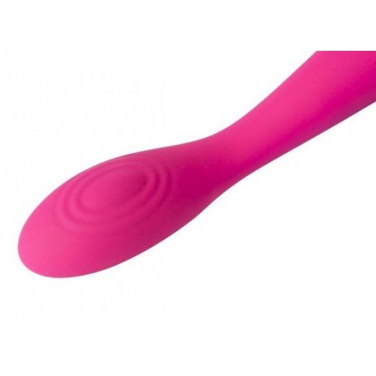 Ярко-розовый G-стимулятор IRIS Clitoral   G-spot Vibrator - 18 см. (цвет -ярко-розовый) (109125) фото 6