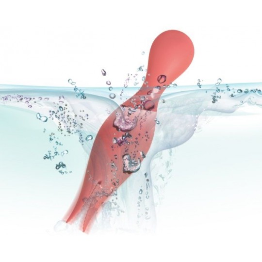 Коралловый раздвоенный вибромассажер Siren для клиторального массажа (цвет -коралловый) (109159) фото 2