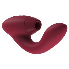 Бордовый стимулятор Womanizer DUO с вагинальным отростком (цвет -бордовый) (110877)