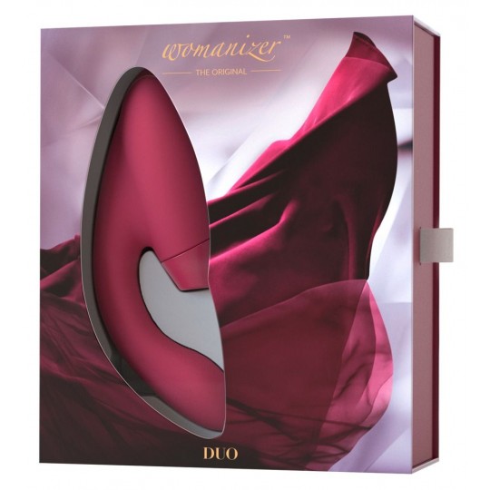 Бордовый стимулятор Womanizer DUO с вагинальным отростком (цвет -бордовый) (110877) фото 4