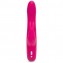 Розовый перезаряжаемый вибратор Rabbit Slimline Curve Rechargeable - 24 см. (цвет -розовый) (112915) фото 4