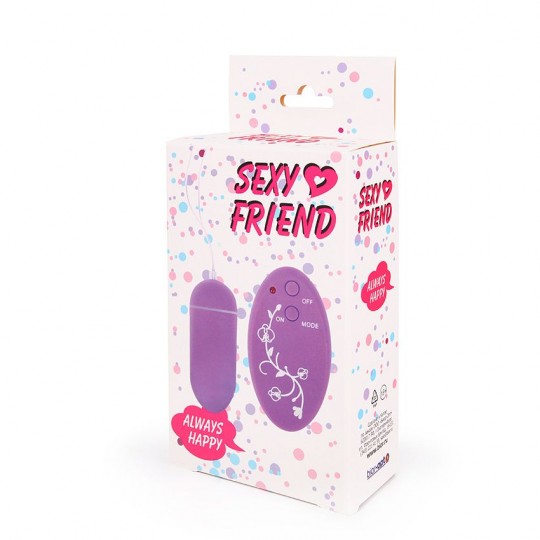 Фиолетовое виброяйцо Sexy Friend с 10 режимами вибрации (цвет -фиолетовый) (113034) фото 2