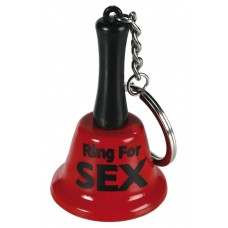Брелок-колокольчик Ring for Sex (цвет -красный с черным) (113235)