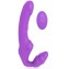 Фиолетовый безремневой страпон с 9 режимами вибрации и пультом ДУ (цвет -фиолетовый) (118112) фото 1
