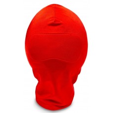 Закрытый красный шлем-маска без прорезей (цвет -красный) (118231)