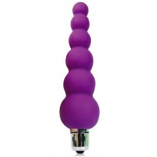 Фиолетовый анальный вибромассажер-елочка - 12 см. (цвет -фиолетовый) (118241)