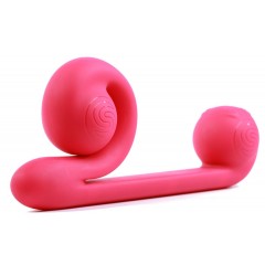 Уникальный розовый вибромассажер-улитка для двойной стимуляции Snail Vibe (цвет -розовый) (118266)