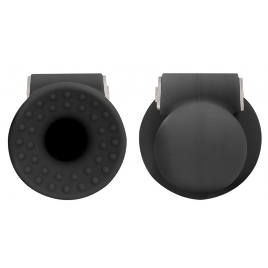 Черные накладки-присоски на соски с вибрацией Vibrating Nipple Suckers (цвет -черный) (119166) фото 1