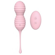 Розовые вагинальные виброшарики BEEHIVE (цвет -розовый) (119370)