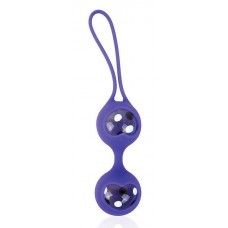 Вагинальные стеклянные шарики в фиолетовой силиконовой оболочке (цвет -фиолетовый) (119466)