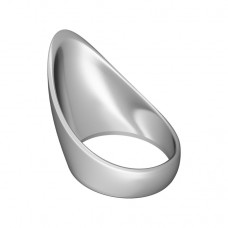 Среднее каплевидное эрекционное кольцо TEARDROP COCKRING (цвет -серебристый) (119994)