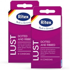 Рифленые презервативы RITEX LUST с пупырышками - 8 шт.(121730)