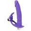 Фиолетовая вибронасадка для двойного проникновения - 15 см. (цвет -фиолетовый) (122038) фото 1