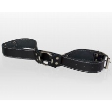 Кожаные ременные наручники (цвет -черный) (122064)